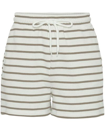 Pieces Pcchilli summer hw shorts stripe noos bc - Grau