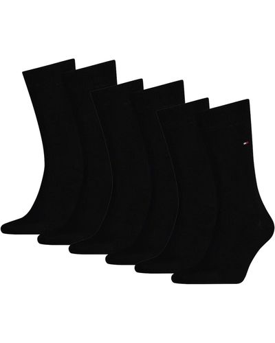 Tommy Hilfiger Socken, 6er pack classic, strümpfe, einfarbig - Schwarz