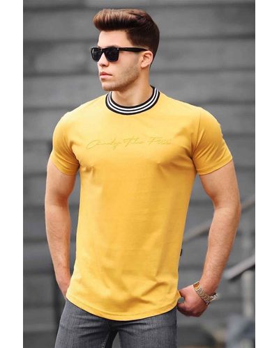 Madmext T-shirt regular fit - Gelb