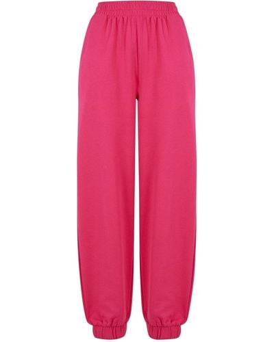 Urban Classics Ladies organic cotton ballon sweatpants - Pink