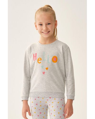 Dagi Kinder-sweatshirt – bequeme passform und stylisches design - Weiß