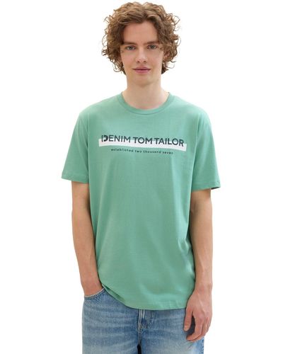 Tom Tailor T-shirt figurbetont - Grün