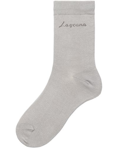 Lascana Socken unifarben - Grau