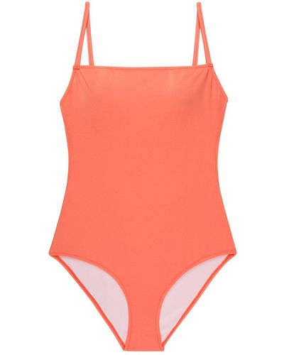 SUWEN Badeanzug mit detailliertem rückenausschnitt - Pink