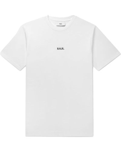 BALR . t-shirt q-series regular fit t-shirt, sweat tee, rundhals, logo-badge - Weiß