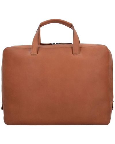 Jost Futura aktentasche leder 38 cm laptopfach - Braun