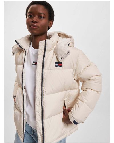 Tommy Hilfiger Tommy jeans alaska puffer daunenjacke - s - Natur