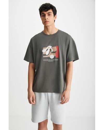 Grimelange T-shirt oversized - Grau