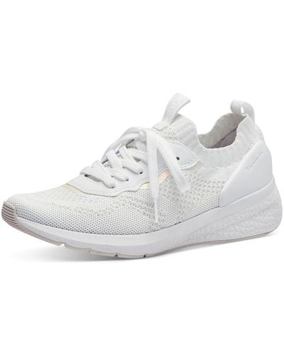 Tamaris Low sneaker low top 1-23714-42 100 white textil/synthetik mit removable sock - Weiß