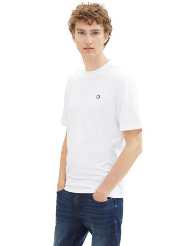 Tom Tailor Denim T-shirt regular fit - Weiß