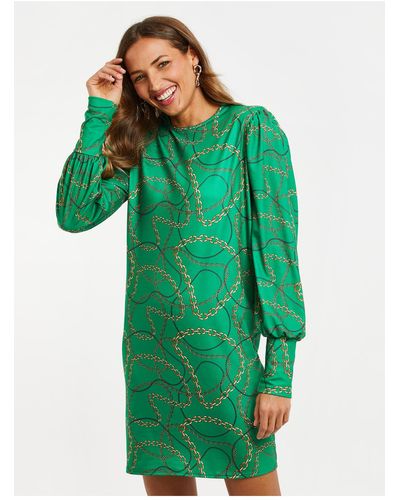 Threadbare Kleid basic - Grün