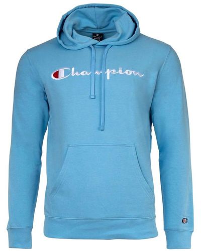 Champion Hoodie sweatshirt, pullover, logo, kapuze, einfarbig - Blau