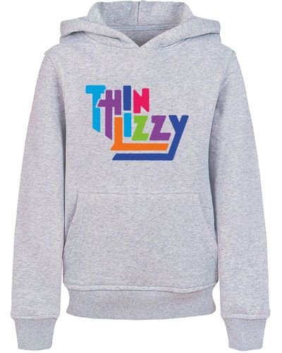 Merchcode Kids thin lizzy basic-kapuzenpullover mit klassischem logo - Grau