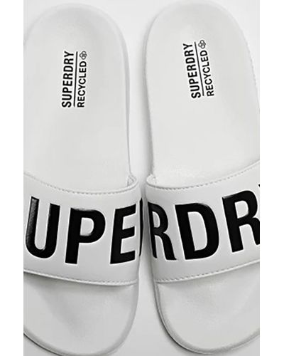 Superdry Sandalette flacher absatz - Weiß