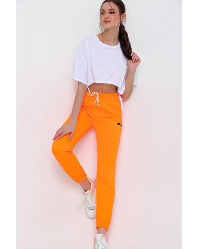 Trend Alaçatı Stili Jogginghose relaxed - Orange