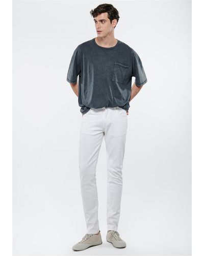Mavi Weiße jeanshose "milan street" 84558 - Blau