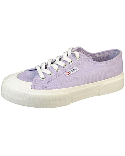 Superga Low sneaker 2630 stripe low top s00grt0 ach violet lilla favorio baumwolle - Lila