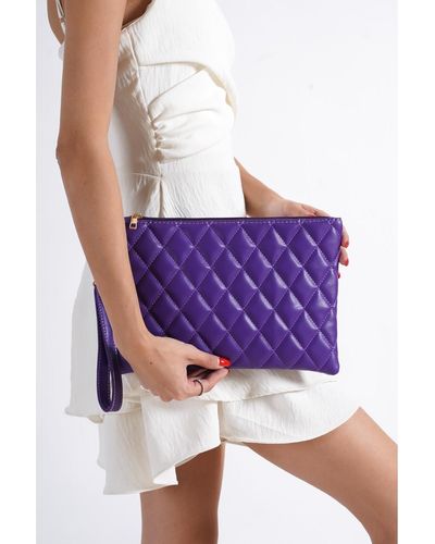 Capone Outfitters Capone purple paris quilted purple tasche - Lila