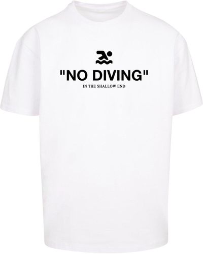 Upscale by Mister Tee No diving heavy oversized tee - Weiß