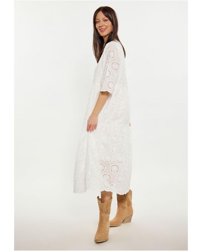 Usha Kleid basic - Weiß
