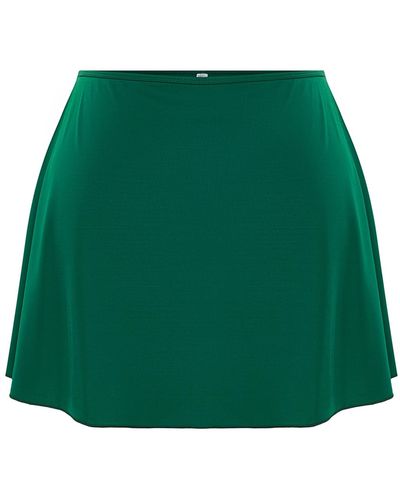 Trendyol Smaragdes bikinihöschen in großer größe - Grün