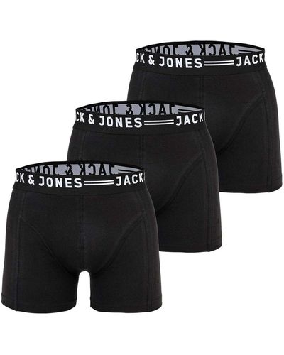 Jack & Jones Boxershorts 3–teilig - Schwarz