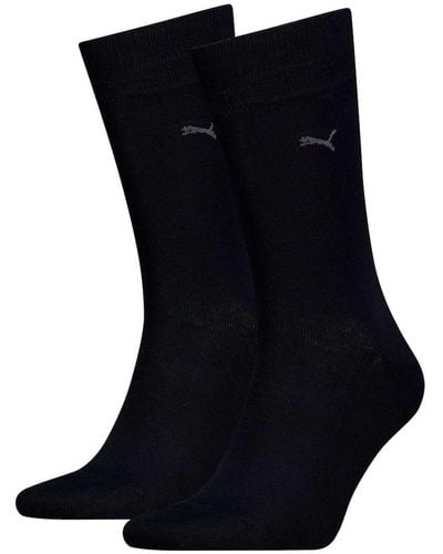 PUMA Socken, 2er pack classic, kurzsocken, logo, einfarbig - Schwarz