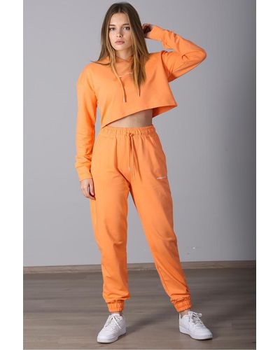 Madmext Mad girls kapuzen-trainingsanzug-set - Orange