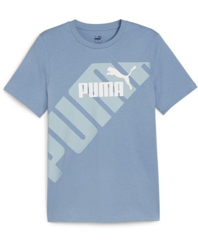 PUMA Power grafik t-shirt - Blau