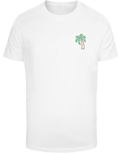 Mister Tee Kokosnussbaum-t-shirt - Weiß