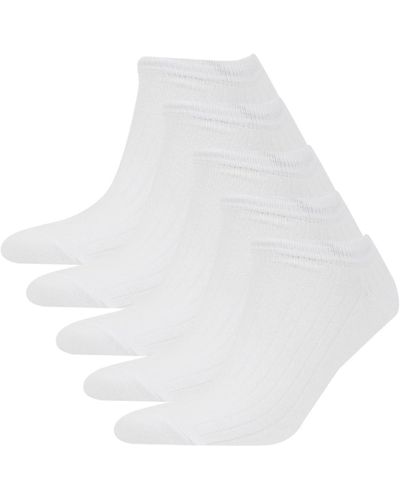 Defacto 5-teiliges booties-set aus baumwolle c3450axns - Weiß
