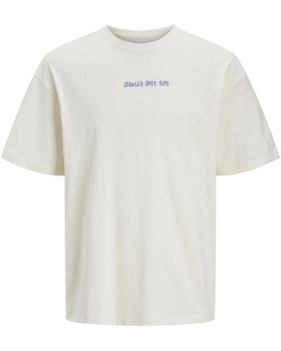 Jack & Jones T-shirt mit bedrucktem rundhals-t-shirt - Weiß