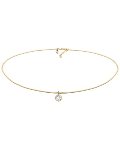 Elli Jewelry Halskette choker basic stein kristall 925 silber - Mehrfarbig