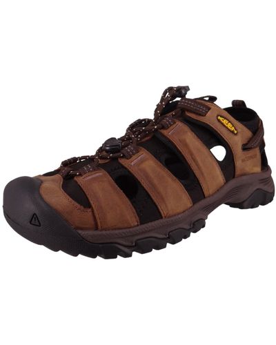 Keen Trekking-sandalen sandalen wanderschuhe targhee iii sandal 1022427 bison/mulch leder/s - Braun