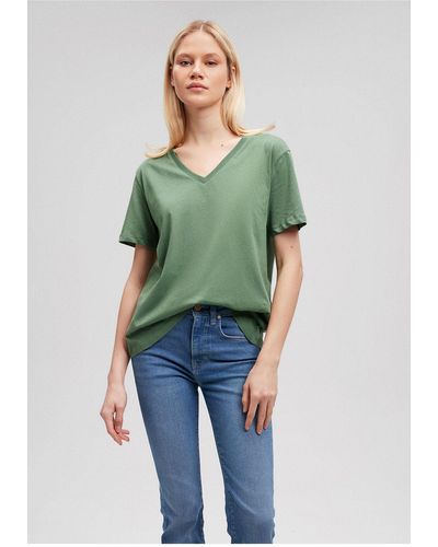 Mavi Es basic-t-shirt mit v-ausschnitt regular fit / regular fit1611444-71884 - Grün