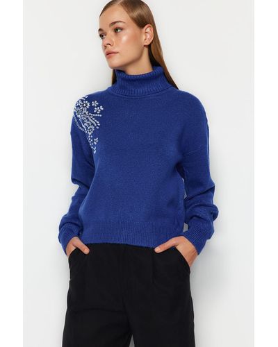 Trendyol Pullover regular fit - Blau