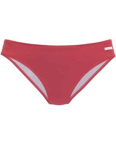 Elbsand Bikini-hose unifarben - Rot