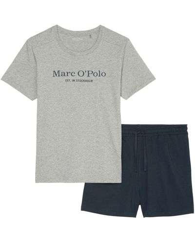 Marc O' Polo Pyjama set gestreift - Grau