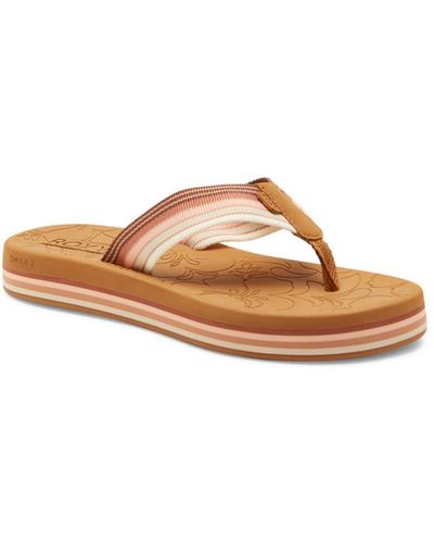 Roxy Basic sandale -dpn dk schokolade/pink - Grün
