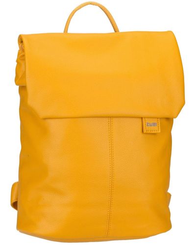 Zwei Rucksack unifarben - Gelb
