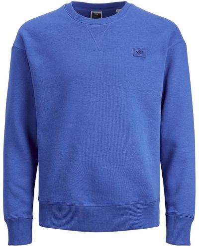 Jack & Jones Große größen in sweatshirt regular fit - Blau