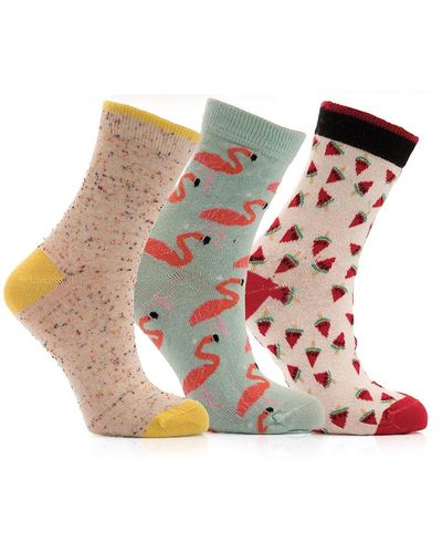 Miorre Socken im 3er-pack - Mehrfarbig