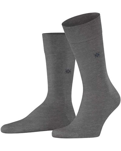 Burlington Socken dublin, kurzstrumpf, logo, one size, einfarbig - Grau