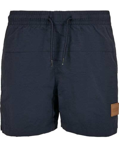 Urban Classics Boys block swim shorts - Blau