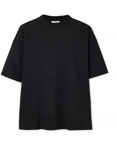NA-KD Übergroßes t-shirt mit tief angesetzter schulterpartie - Schwarz