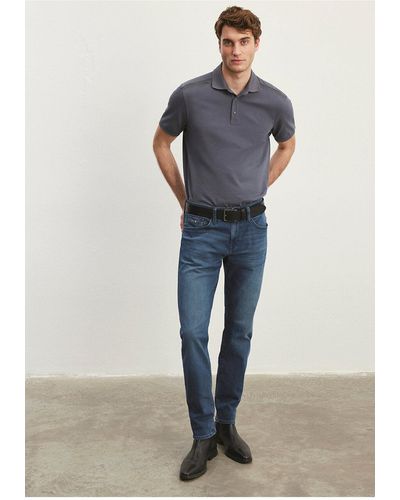 Mavi Jake lux schwarze vintage-jeanshose in indigo 0042286546 - Blau