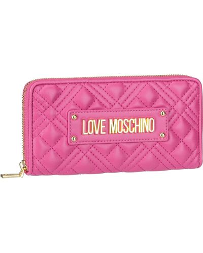 Love Moschino Geldbörse quilted wallet 5600 - Pink