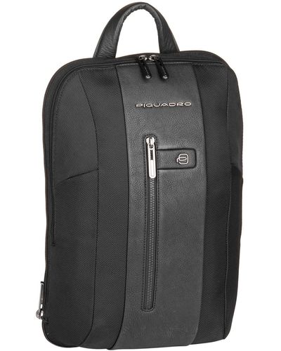 Piquadro Rucksack / backpack brief slim laptop rucksack 6383 - Schwarz