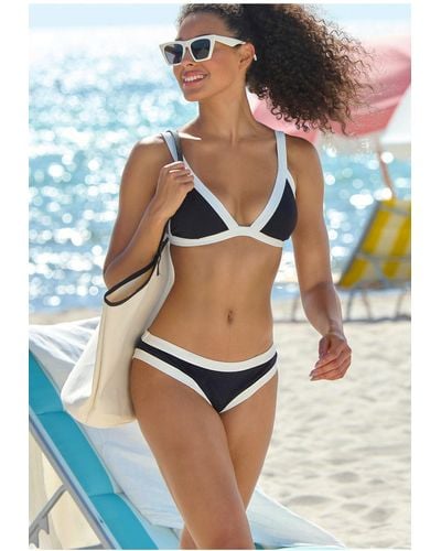 Venice Beach Bikini-set unifarben - Schwarz