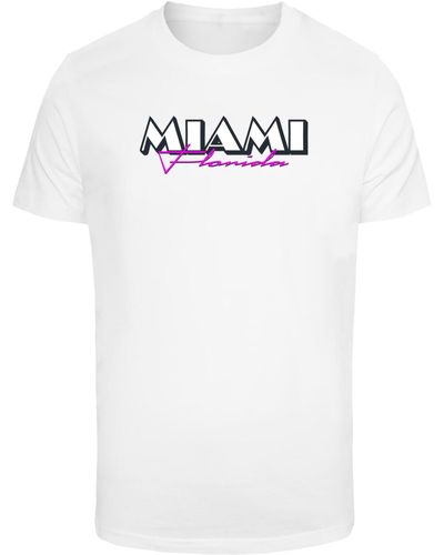 Mister Tee Miami florida t-shirt - Weiß